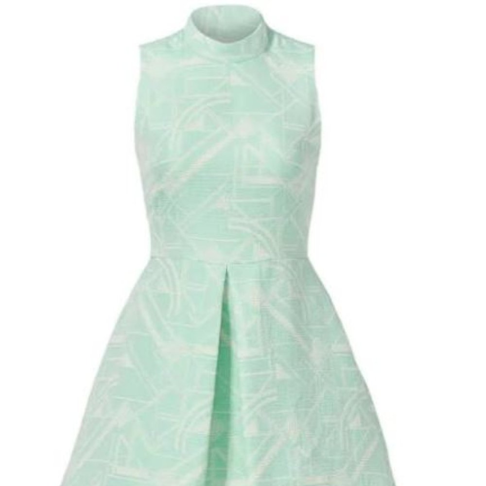 Hunter Bell Women's Dress Green Pleated Size 6